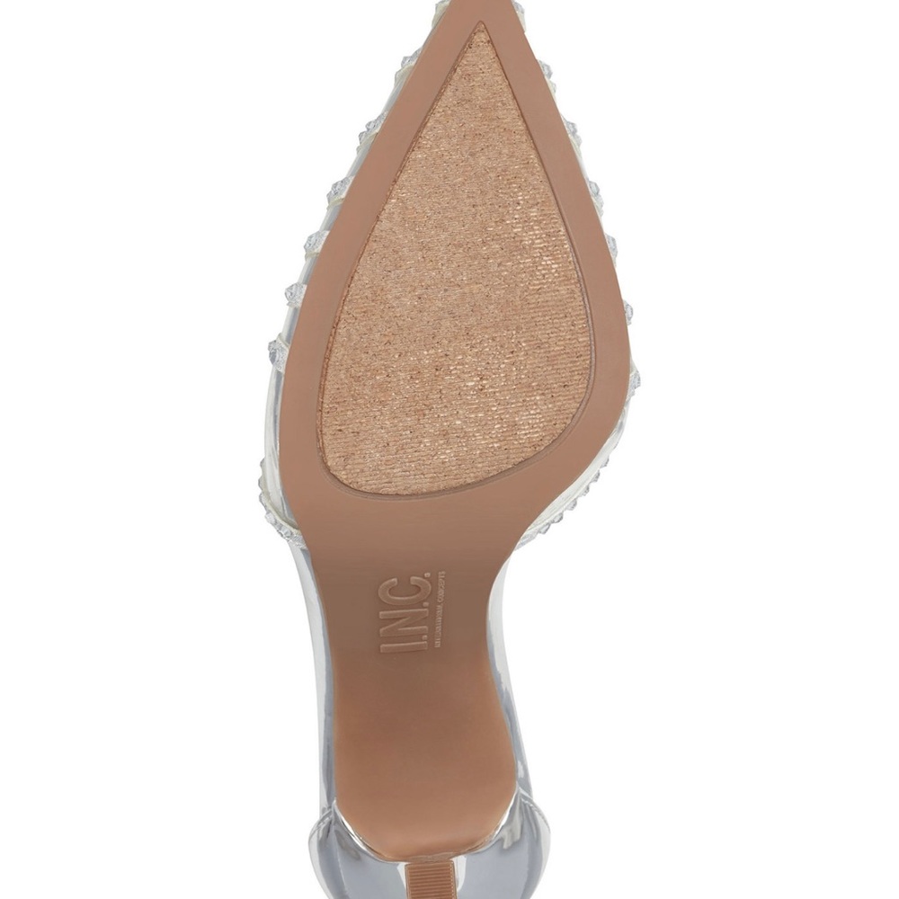 INC International Concepts® chic T-strap profile and subtle shimmer Sovena pumps - Picture 6 of 6